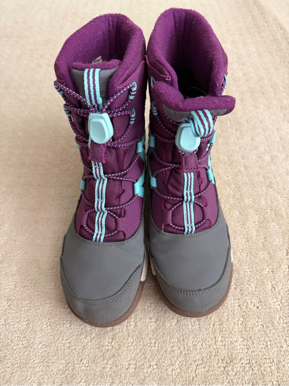 Merrell Kids Purple with Teal Accent Snow Boots - Picture 2 of 6